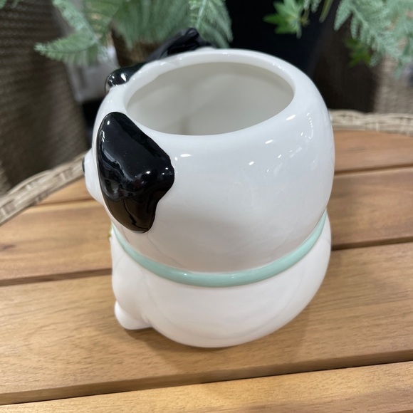 Puppy Dog Mug Black & White Figural Handpainted Ceramic Coffee/Tea Cup NWT - Picture 3 of 5